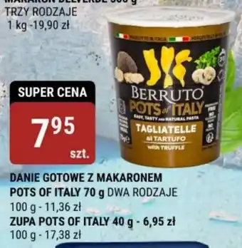 bi1 DANIE GOTOWE Z MAKARONEM POTS OF ITALY 70 g oferta