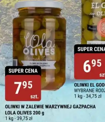 bi1 OLIWKI W ZALEWIE WARZYWNEJ GAZPACHA LOLA OLIVES 200 g oferta