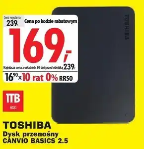 Media Expert Dysk zewnętrzny Toshiba oferta