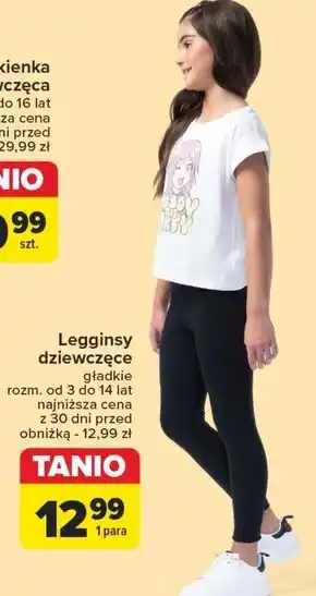 Carrefour Legginsy dziewczęce oferta