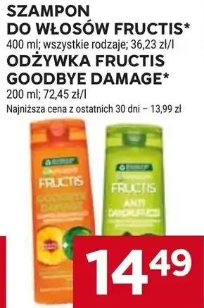 Stokrotka Market Garnier Fructis Goodbye Damage Szampon odbudowujący 400 ml oferta