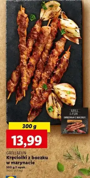 Lidl Kręciołki z boczku Grill&Fun oferta