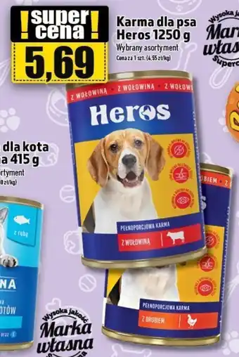 Topaz Karma dla psa Heros 1250 g oferta