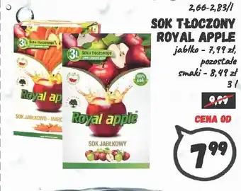 Wafelek Sok tłoczony Royal Apple 3l oferta