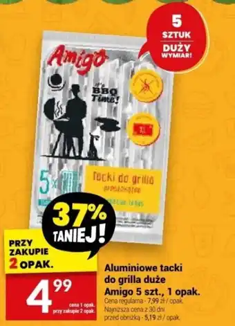 Twój Market Aluminiowe tacki do grilla duże Amigo 5 szt. oferta