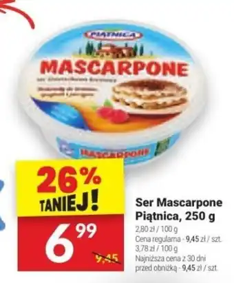 Twój Market Ser Mascarpone Piątnica, 250 g oferta