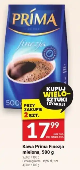 Twój Market Kawa Prima Finezja mielona, 500 g oferta