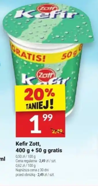 Twój Market Kefir Zott, 400 g + 50 g gratis oferta