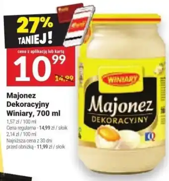 Twój Market Majonez Dekoracyjny Winiary, 700 ml oferta