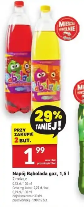 Twój Market Napój Bąbolada gaz, 1,5l oferta