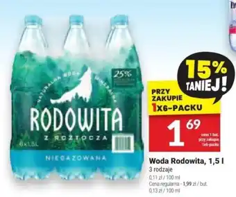 Twój Market Woda Rodowita, 1,5l oferta