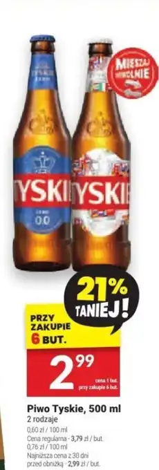 Twój Market Piwo Tyskie, 500 ml oferta