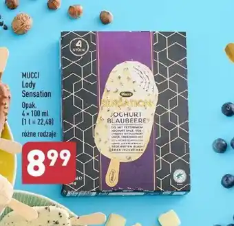 ALDI MUCCI Lody Sensation 4× 100 ml oferta