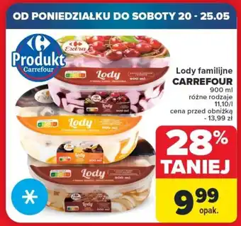 Carrefour Lody familijne CARREFOUR 900 ml oferta