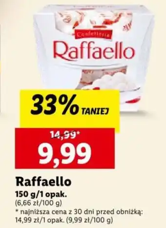 Lidl Raffaello 150 g oferta