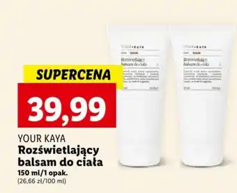 Lidl YOUR KAYA Rozświetlający balsam do ciała 150 ml oferta