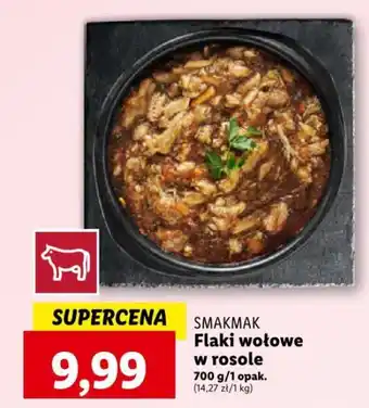 Lidl SMAKMAK Flaki wołowe w rosole 700 g oferta