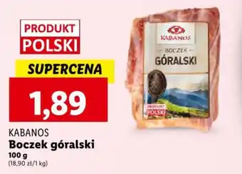 Lidl KABANOS Boczek góralski 100 g oferta