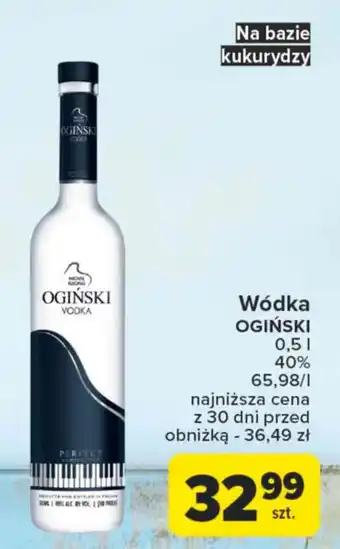 Carrefour Wódka OGIŃSKI 0,5l 40% oferta