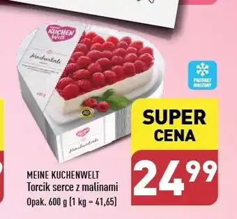 ALDI Torcik śmietankowy serce z malinami oferta