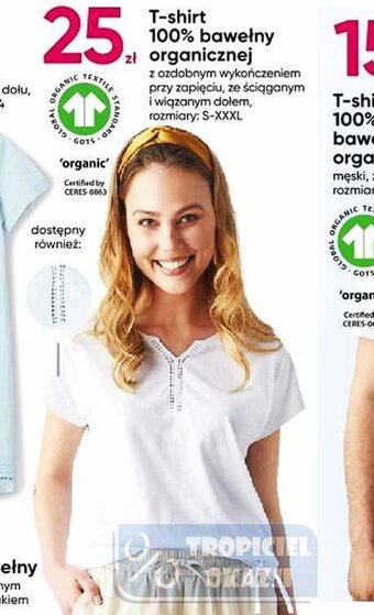 T-shirt 100% bawełny organicznej