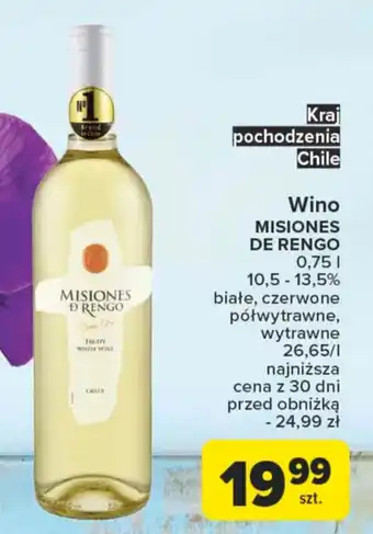 Carrefour Wino MISIONES DE RENGO 0,75l oferta