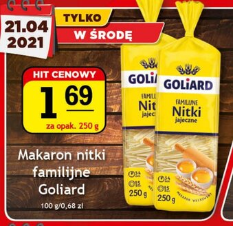 Gram Market Makaron nitki familijne Goliard 250g oferta