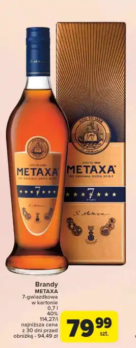 Carrefour Brandy METAXA 0,7l oferta