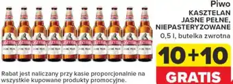 Piwo KASZTELAN JASNE PEŁNE NIEPASTERYZOWANE 0,5l