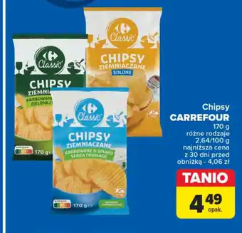 Carrefour Chipsy CARREFOUR 170g oferta