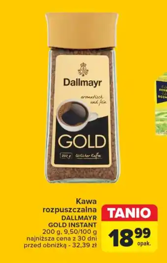 Carrefour Kawa rozpuszczalna DALLMAYR GOLD INSTANT 200 g oferta