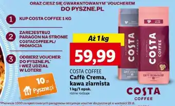 Lidl Caffè Crema, kawa ziarnista 1 kg/1 opak. oferta