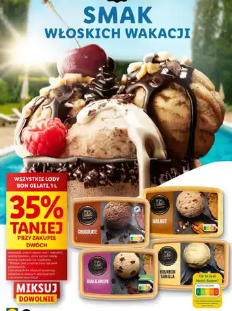 Lidl WSZYSTKIE LODY BON GELATI, 1L oferta