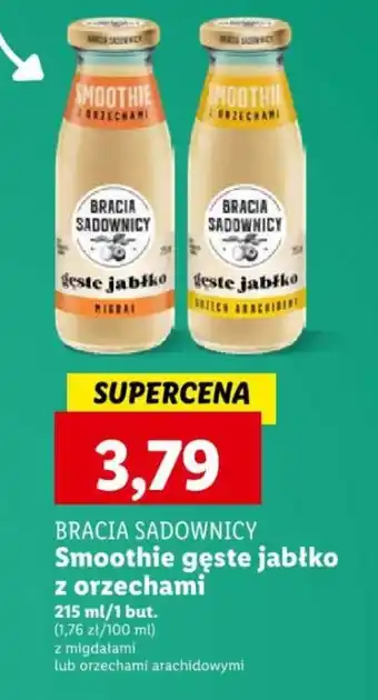 Lidl Smoothie gęste jabłko z orzechami 215 ml/1 but. oferta