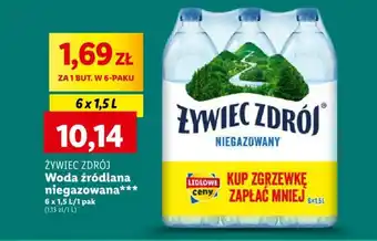 Lidl Woda źródlana niegazowana 6 x 1,5 l oferta