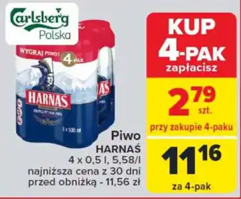 Carrefour Piwo HARNAŚ 4 x 0,5 l oferta