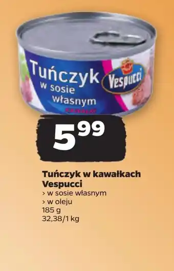 Netto Tuńczyk w sosie własnym Vespucci oferta
