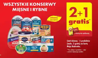 Biedronka WSZYSTKIE KONSERWY MIĘSNE I RYBNE oferta