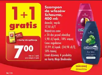 Biedronka Szampon do włosów Schauma, 400 ml oferta