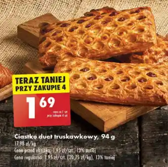 Biedronka Ciastko duet truskawkowy, 94 g oferta