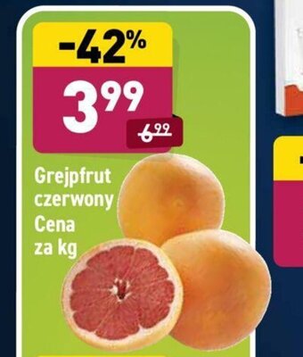 ALDI Grejpfrut czerwony 1kg oferta