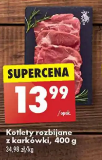 Biedronka Kotlety rozbijane z karkówki, 400 g oferta