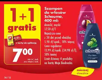 Biedronka Szampon do włosów Schauma oferta