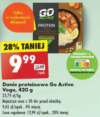 Biedronka Danie proteinowe Go Active Vege, 420 g oferta