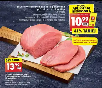 Biedronka Szynka wieprzowa Kraina Mięs oferta