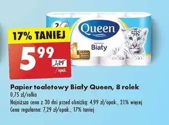 Biedronka Papier toaletowy biały Queen oferta