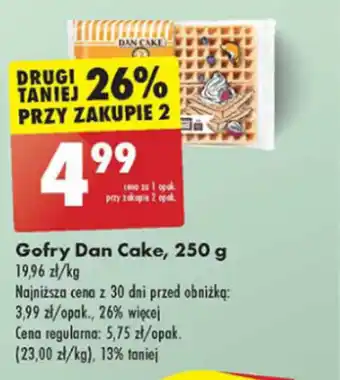 Biedronka Gofry Dan Cake, 250 g oferta