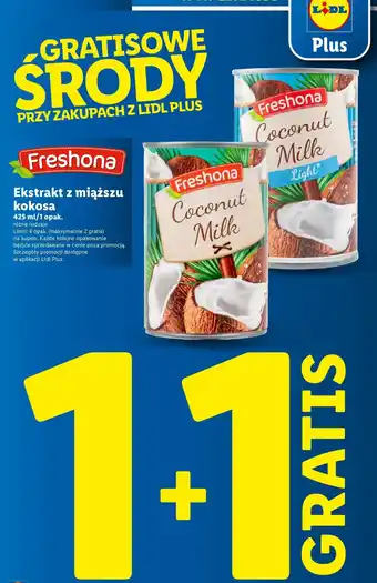Lidl Mleczko kokosowe Freshona oferta