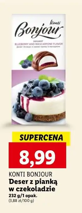 Lidl Deser bonjour o smaku jagoda-mascarpone Konti oferta