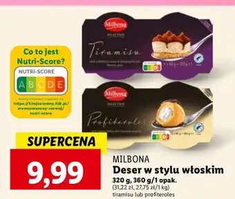 Lidl Deser profiteroles Milbona oferta